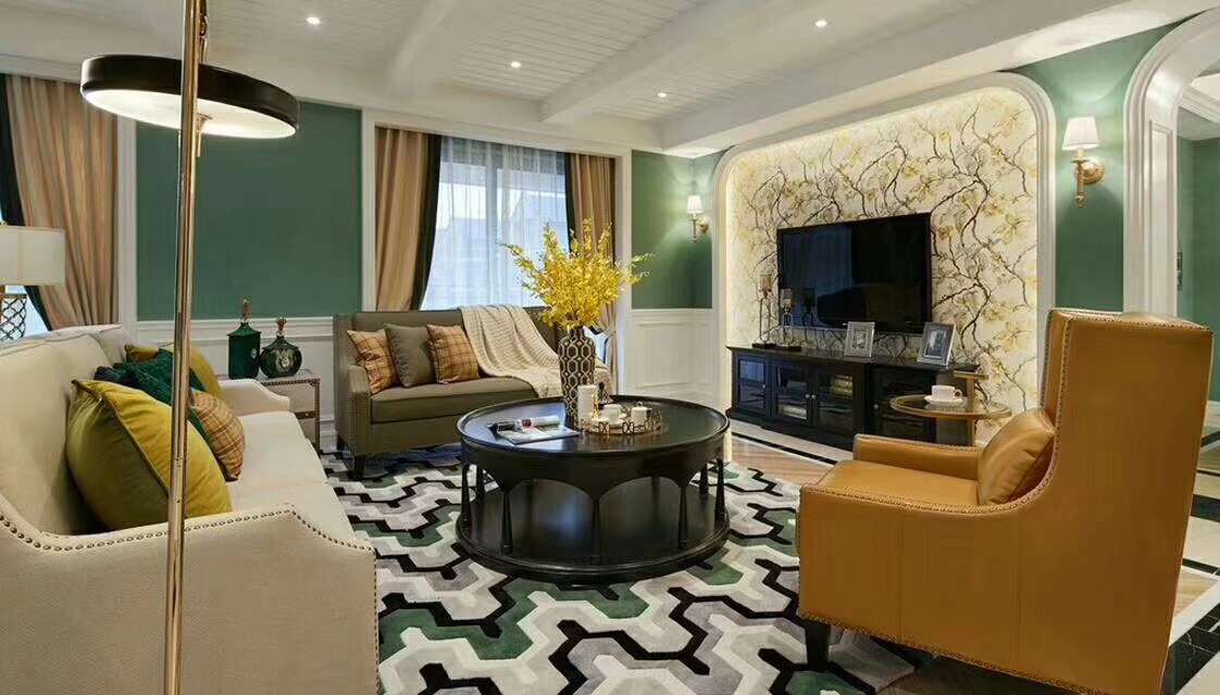 【乐尚装饰】地中海效果图3室2厅2卫121㎡地