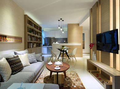 【逸洲装饰】现代简约/二居室/81/总价：7.5万元