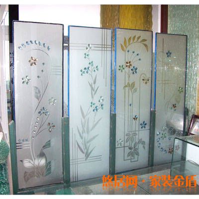 艺术玻璃屏风