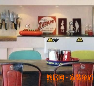 敞开式厨房隔断效果图