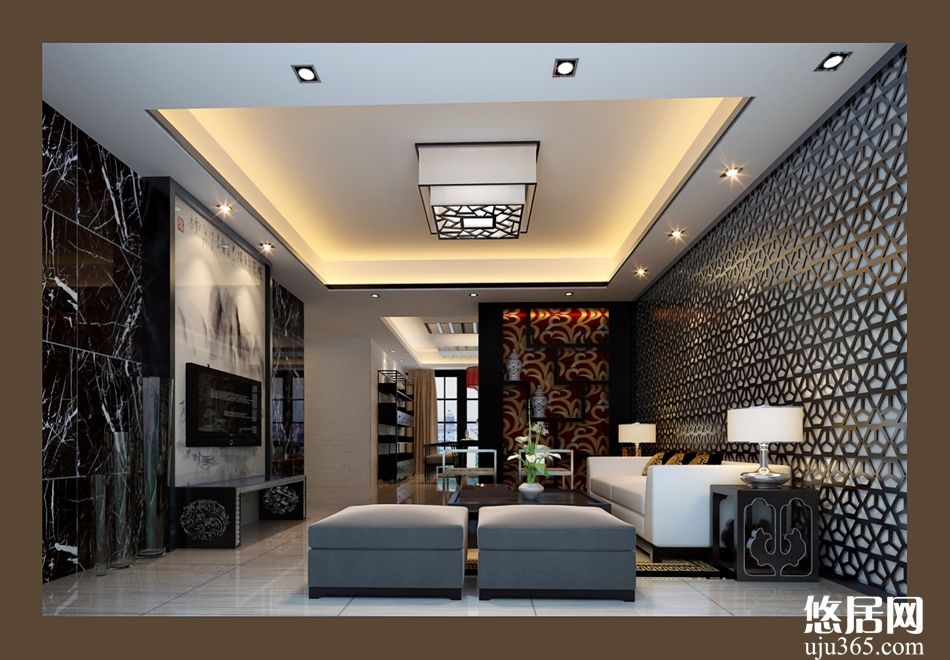 黑白装修效果图